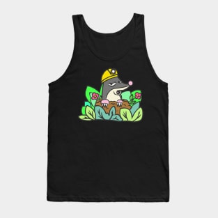 Mole Gardener Animal Funny Garden Gift Cool Tank Top